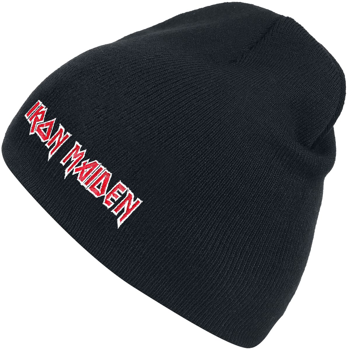 Iron Maiden Mütze - Logo - schwarz  - Lizenziertes Merchandise! von Iron Maiden