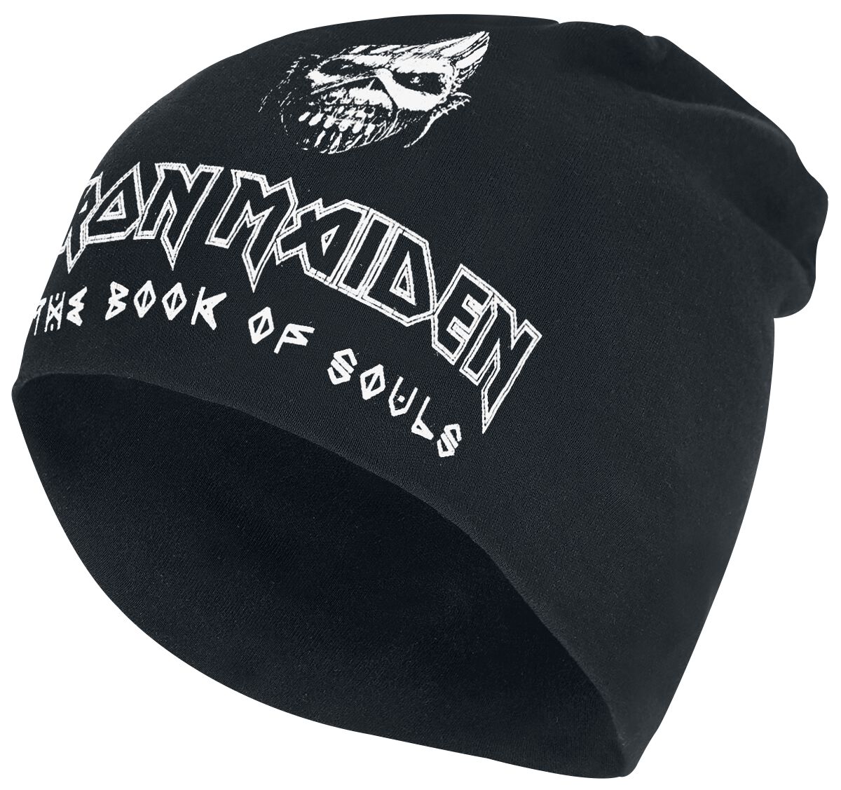 Iron Maiden Mütze - The book of souls - Jersey Beanie - schwarz  - Lizenziertes Merchandise! von Iron Maiden