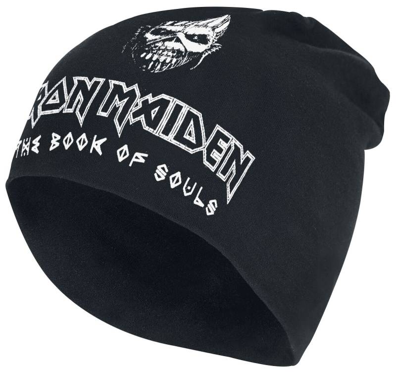 Iron Maiden Mütze - The book of souls - Jersey Beanie - schwarz  - Lizenziertes Merchandise! von Iron Maiden