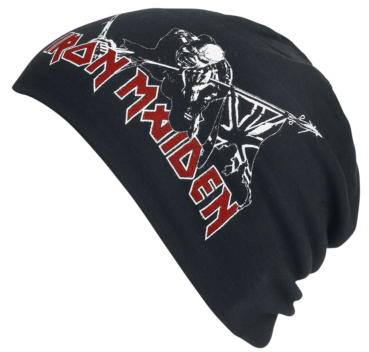 Iron Maiden Mütze - Trooper - Light Beanie - schwarz  - Lizenziertes Merchandise! von Iron Maiden