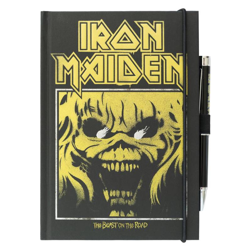 Iron Maiden Notizbuch - The Beast On The Road - schwarz  - Lizenziertes Merchandise! von Iron Maiden