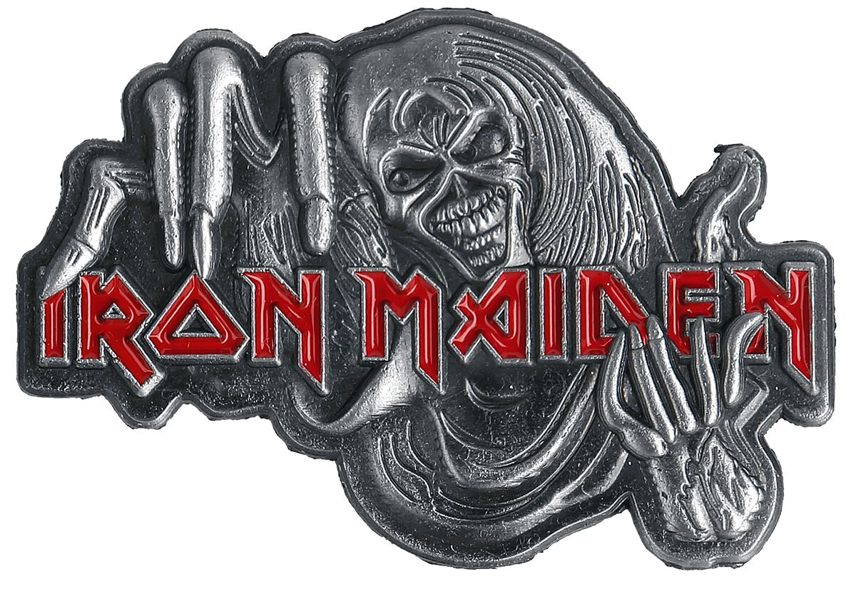 Iron Maiden Number Of The Beast Pin grau rot von Iron Maiden