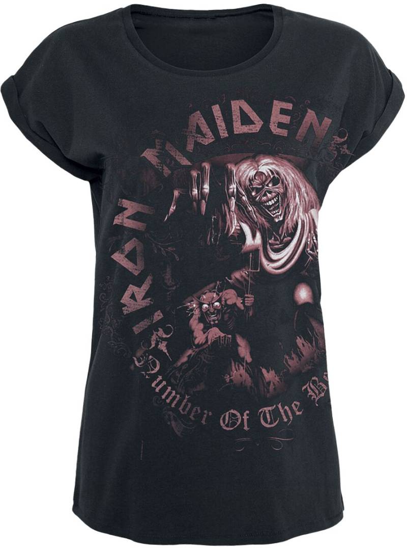 Iron Maiden Number Of The Beast T-Shirt schwarz used look in L von Iron Maiden