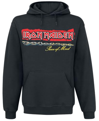 Iron Maiden POM Red Strip Logo Tracklist Männer Kapuzenpullover schwarz XL von Iron Maiden