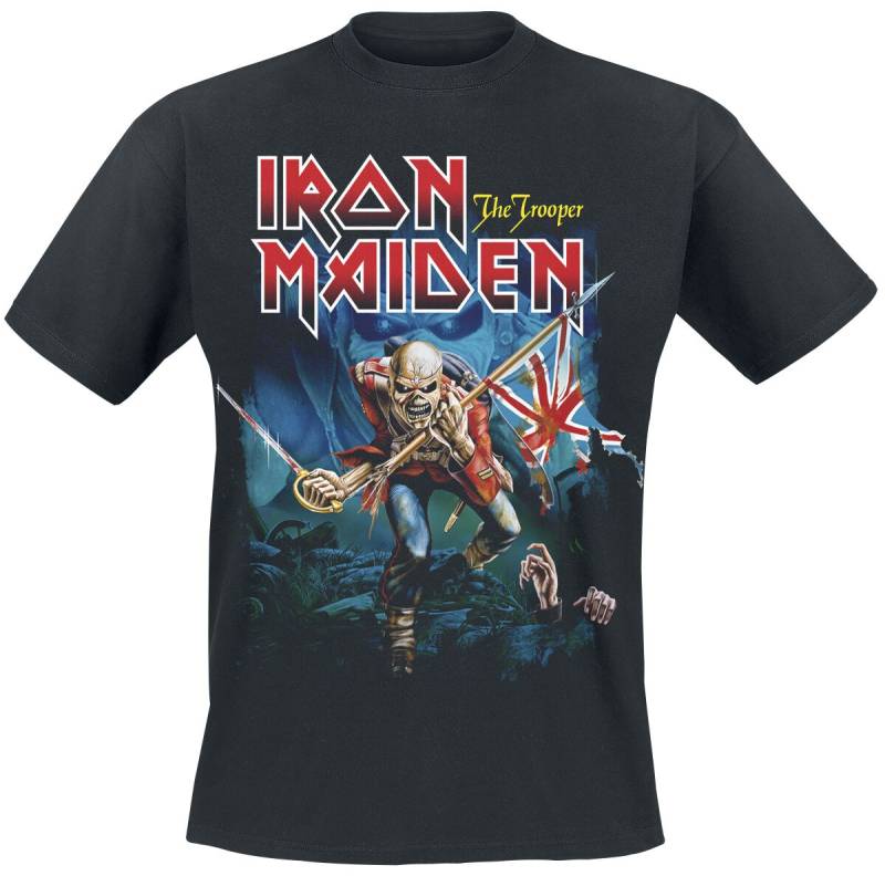 Iron Maiden POM Trooper Eddie Large Eyes T-Shirt schwarz in M von Iron Maiden