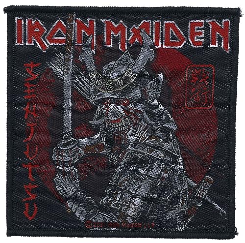 Iron Maiden Senjutsu Unisex Patch schwarz/rot 100% Polyester Band-Merch, Bands von Iron Maiden