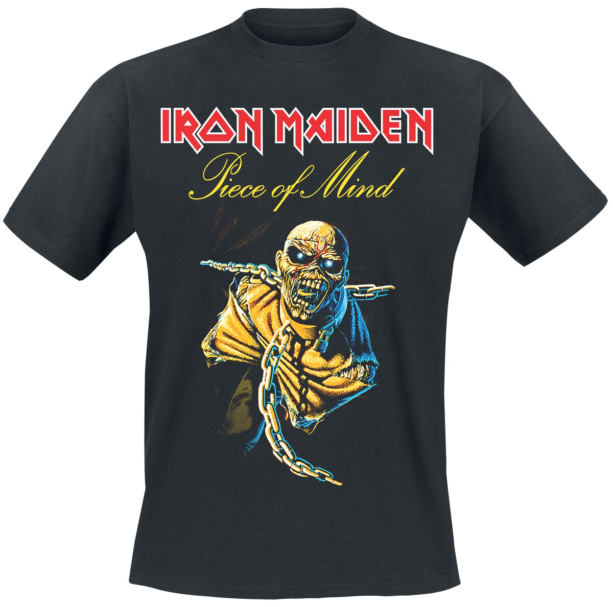 Iron Maiden Piece Of Mind Tracklist T-Shirt schwarz in 3XL von Iron Maiden