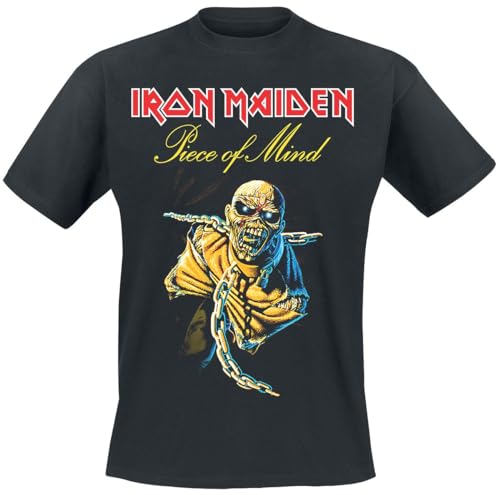 Iron Maiden Piece of Mind Tracklist Männer T-Shirt schwarz 3XL 100% Baumwolle Band-Merch, Bands von Iron Maiden