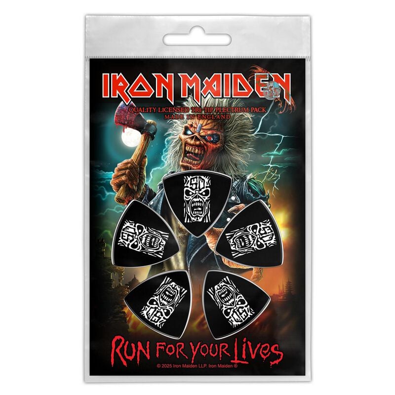 Iron Maiden Plektren-Set - Run For Your Lives - multicolor  - Lizenziertes Merchandise! von Iron Maiden