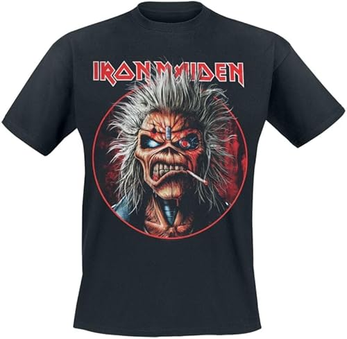 Iron Maiden Portrait Eddie Circle Männer T-Shirt schwarz 4XL von Iron Maiden