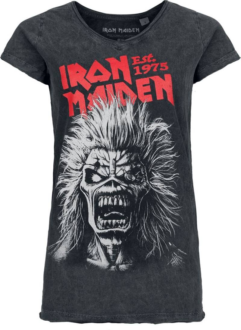 Iron Maiden Portrait Scram T-Shirt grau in XXL von Iron Maiden