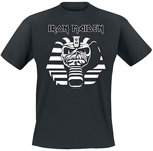 Iron Maiden Powerslave Männer T-Shirt schwarz M 100% Baumwolle Band-Merch, Bands von Iron Maiden
