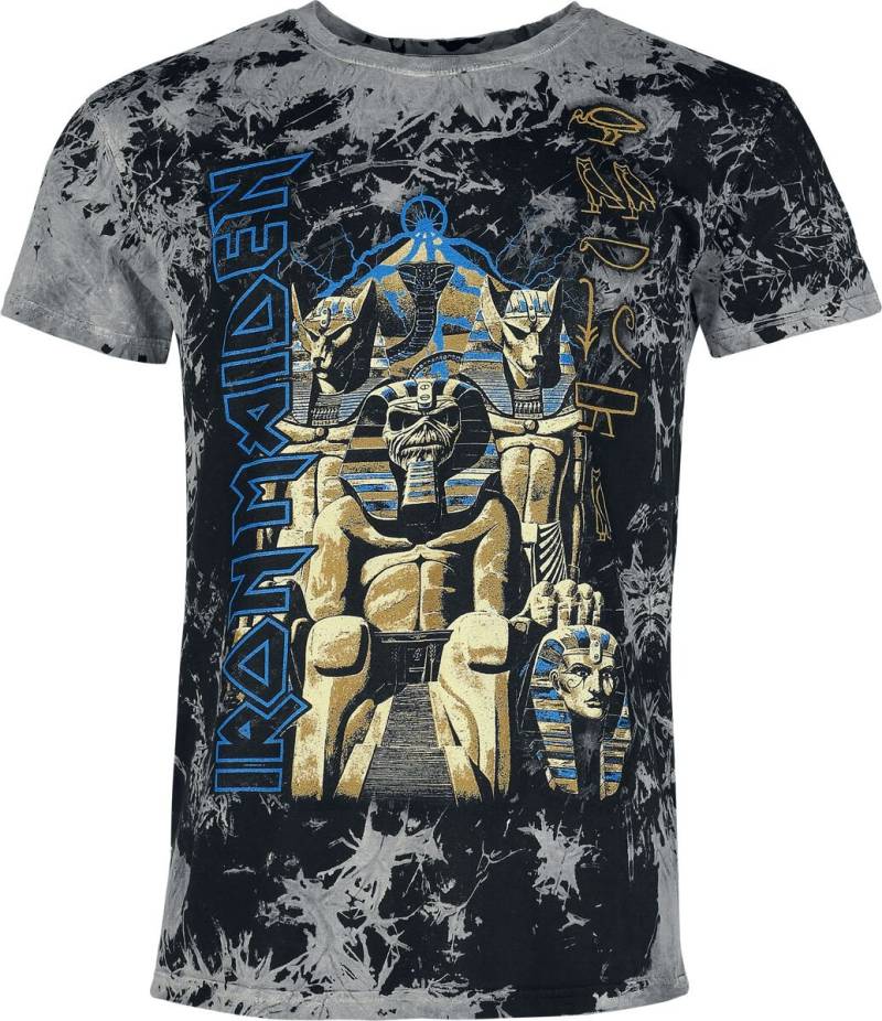 Iron Maiden Powerslave T-Shirt charcoal in XXL von Iron Maiden