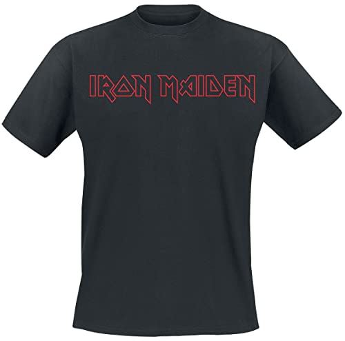 Iron Maiden Revised Logo Männer T-Shirt schwarz 3XL 100% Baumwolle Band-Merch, Bands von Iron Maiden