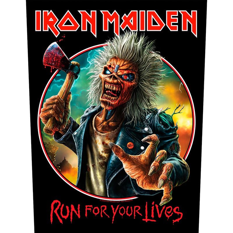 Iron Maiden Run For Your Lives Backpatch multicolor von Iron Maiden