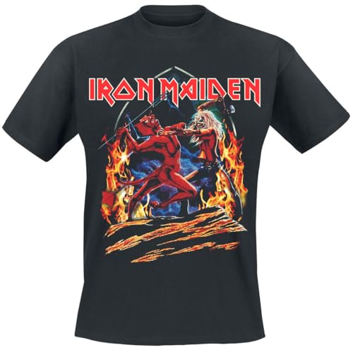 Iron Maiden Run to The Hills Chapel Männer T-Shirt schwarz S 100% Baumwolle Band-Merch, Bands von Iron Maiden