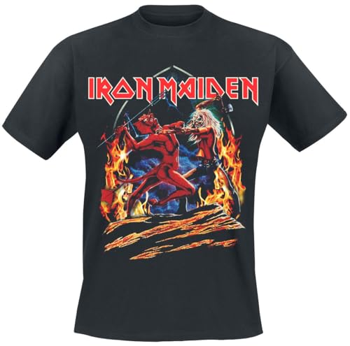 Iron Maiden Run to The Hills Chapel Männer T-Shirt schwarz XXL 100% Baumwolle Band-Merch, Bands von Iron Maiden