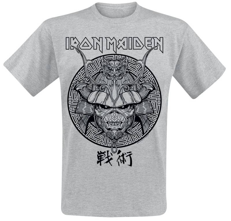 Iron Maiden Samurai Eddie Black Graphic T-Shirt grau in S von Iron Maiden