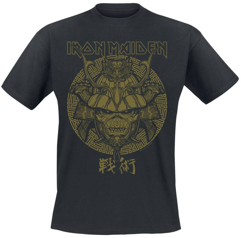 Iron Maiden Samurai Eddie Gold Graphic T-Shirt schwarz in XXL von Iron Maiden