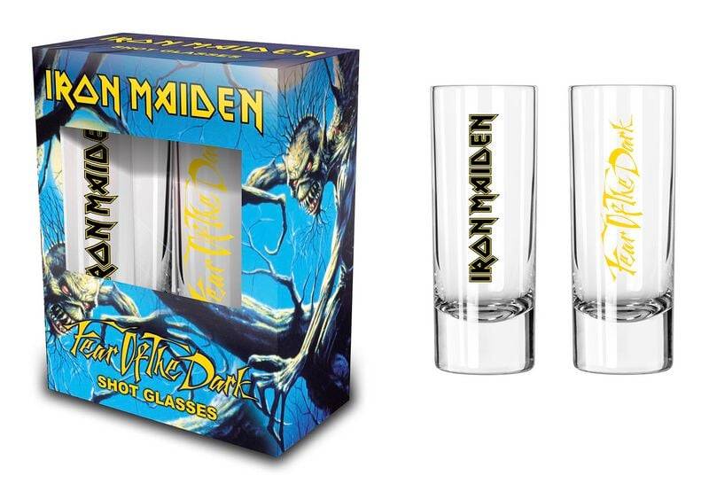 Iron Maiden Schnapsglas-Set - Fear Of The Dark - klar  - Lizenziertes Merchandise! von Iron Maiden