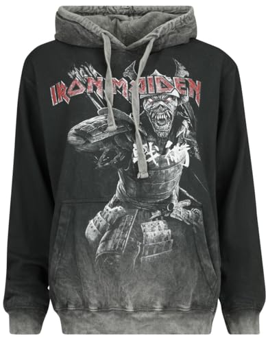 Iron Maiden Senjutsu Frauen Kapuzenpullover grau L 100% Baumwolle Band-Merch, Bands von Iron Maiden
