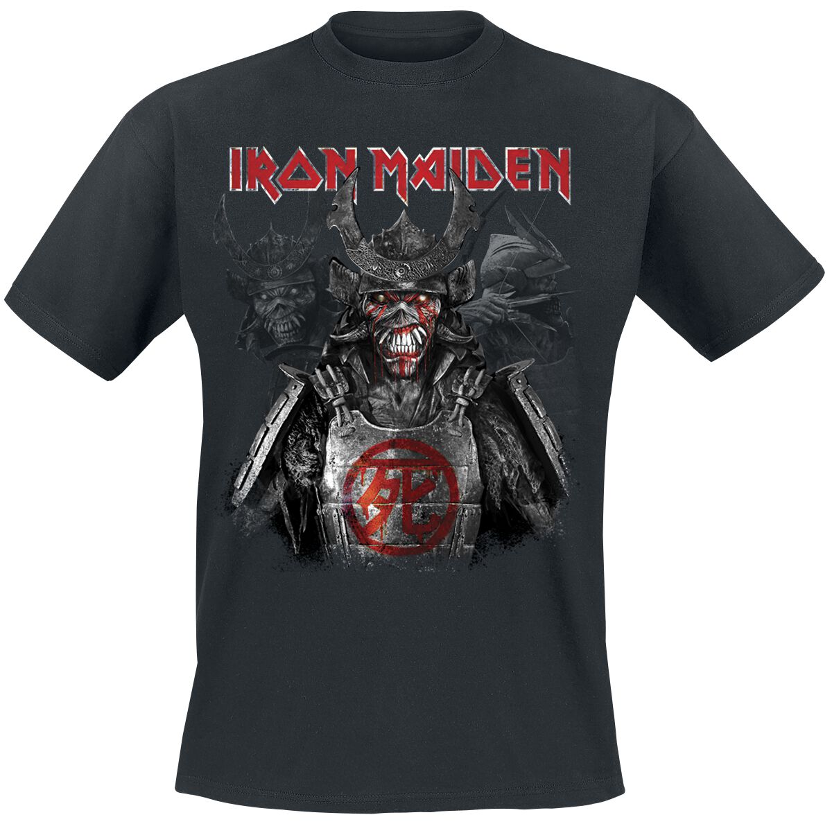 Iron Maiden Senjutsu Heads T-Shirt schwarz in 4XL von Iron Maiden