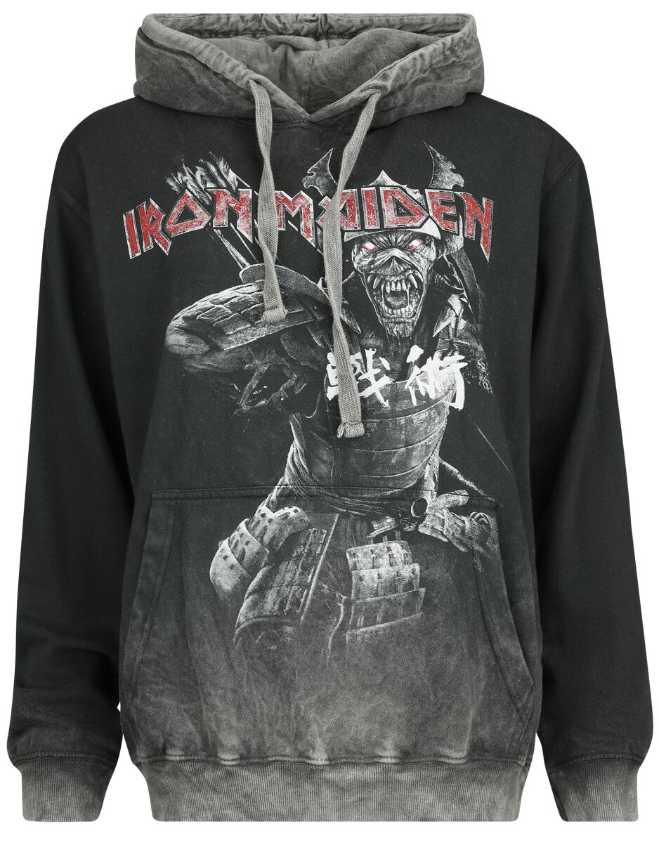 Iron Maiden Senjutsu Kapuzenpullover grau in L von Iron Maiden