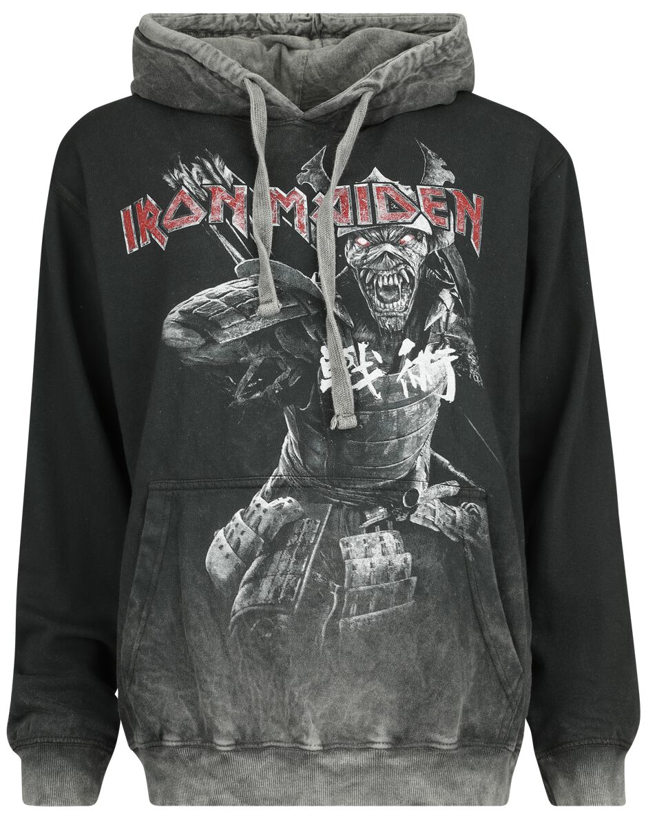 Iron Maiden Senjutsu Kapuzenpullover grau in XXL von Iron Maiden