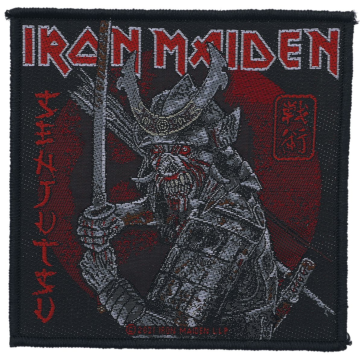 Iron Maiden Senjutsu Patch schwarz rot von Iron Maiden