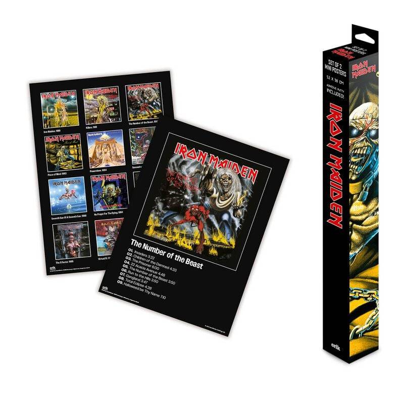 Iron Maiden Set Mini Poster Iron Maiden Poster multicolor von Iron Maiden