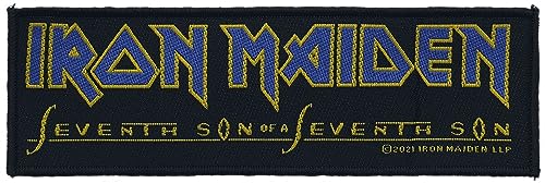 Iron Maiden Seventh Son Logo Unisex Patch multicolor 100% Polyester Band-Merch, Bands von Iron Maiden