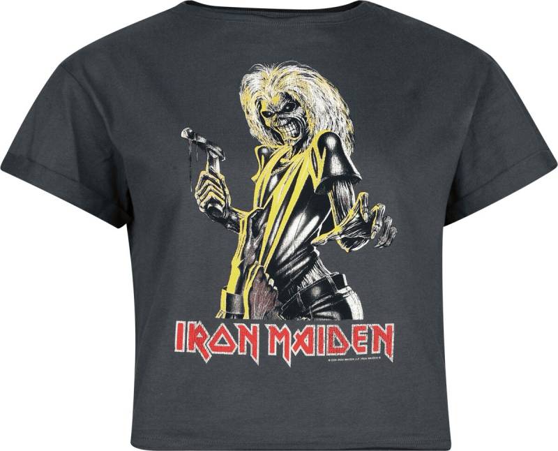Iron Maiden T-Shirt - Amplified Collection - Killers - XS bis XL - für Damen - Größe S - charcoal  - Lizenziertes Merchandise! von Iron Maiden
