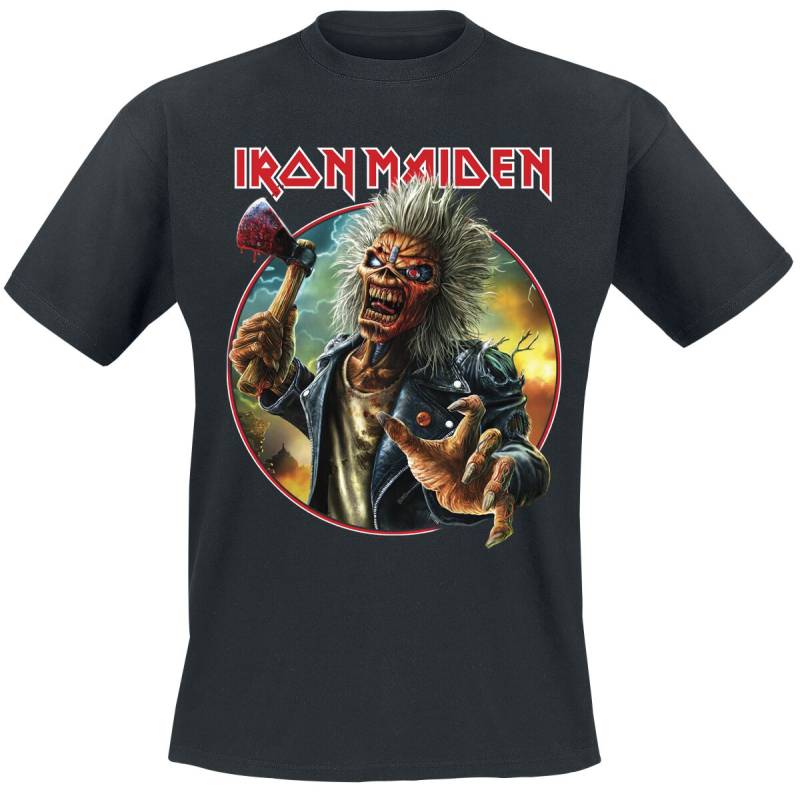 Iron Maiden T-Shirt - Axe Eddie Circle - S bis 4XL - für Männer - Größe M - schwarz  - Lizenziertes Merchandise! Iron Maiden T-Shirt - Axe Eddie Circle - S bis 4XL - für Männer - Größe M - schwarz  - Lizenziertes Merchandise! von Iron Maiden