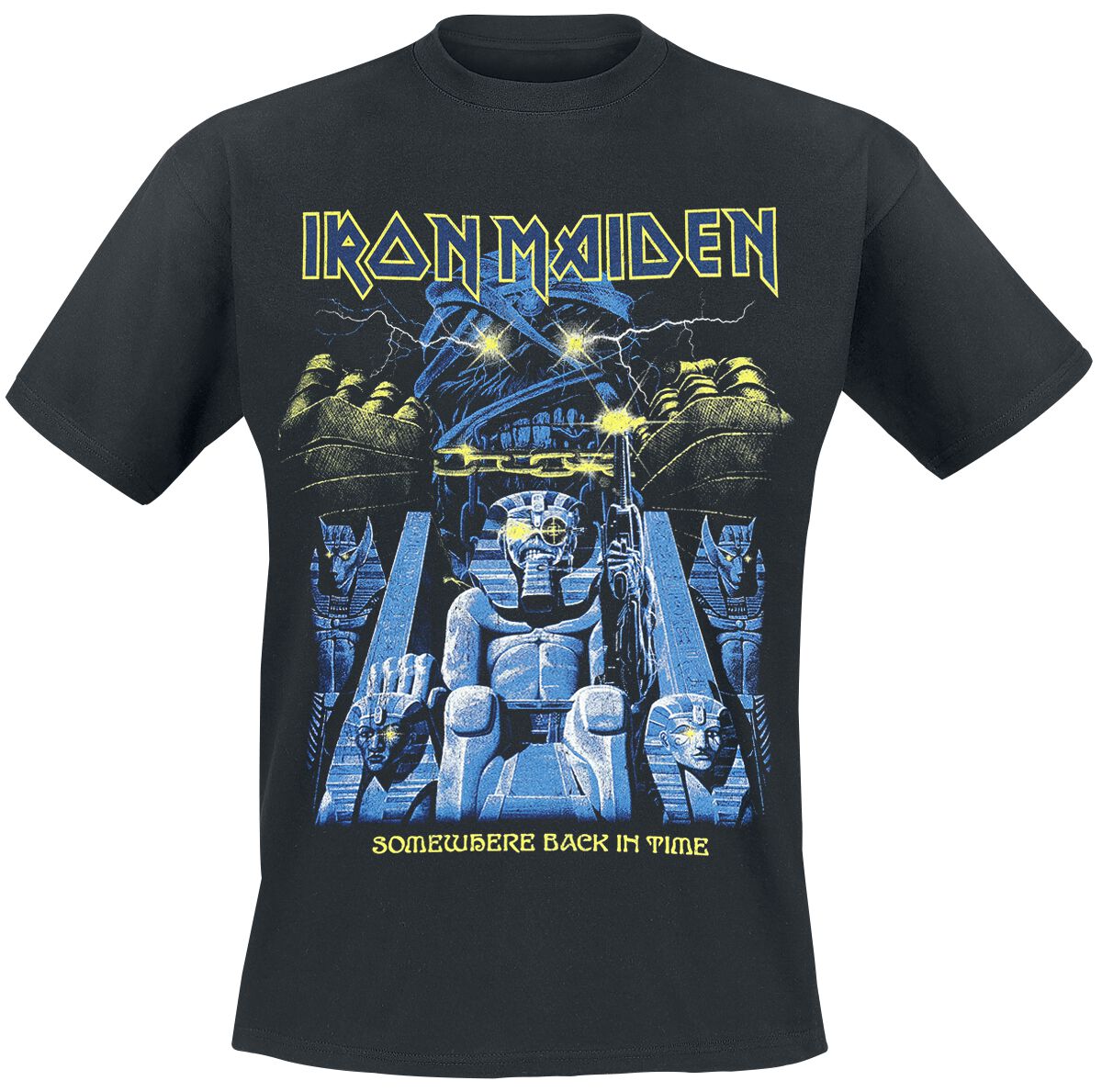 Iron Maiden T-Shirt - Back in Time Mummy - S bis XXL - für Männer - Größe S - schwarz  - Lizenziertes Merchandise! von Iron Maiden