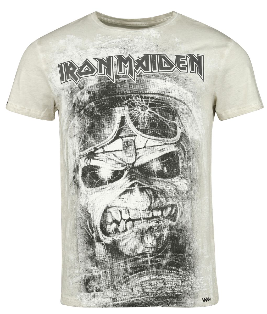 Iron Maiden T-Shirt - EMP Signature Collection - S bis 3XL - für Männer - Größe S - khaki  - EMP exklusives Merchandise! von Iron Maiden