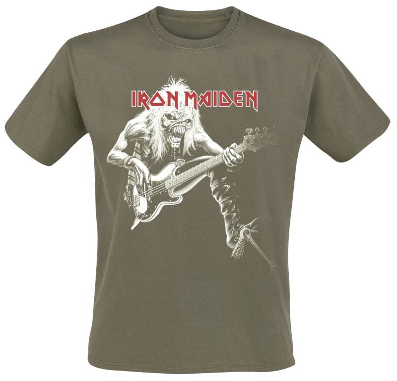 Iron Maiden T-Shirt - Eddie Bass - S bis 4XL - für Männer - Größe M - grün  - Lizenziertes Merchandise! Iron Maiden T-Shirt - Eddie Bass - S bis 4XL - für Männer - Größe M - grün  - Lizenziertes Merchandise! von Iron Maiden