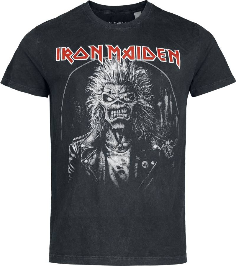 Iron Maiden T-Shirt - Eddie Half Circle - S bis 4XL - für Männer - Größe XXL - anthrazit  - EMP exklusives Merchandise! von Iron Maiden
