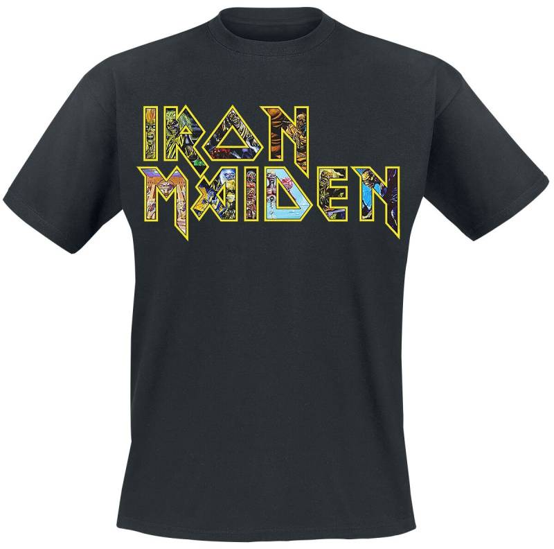 Iron Maiden T-Shirt - Eddies Logo - S bis XXL - für Männer - Größe S - schwarz  - Lizenziertes Merchandise! Iron Maiden T-Shirt - Eddies Logo - S bis XXL - für Männer - Größe S - schwarz  - Lizenziertes Merchandise! von Iron Maiden