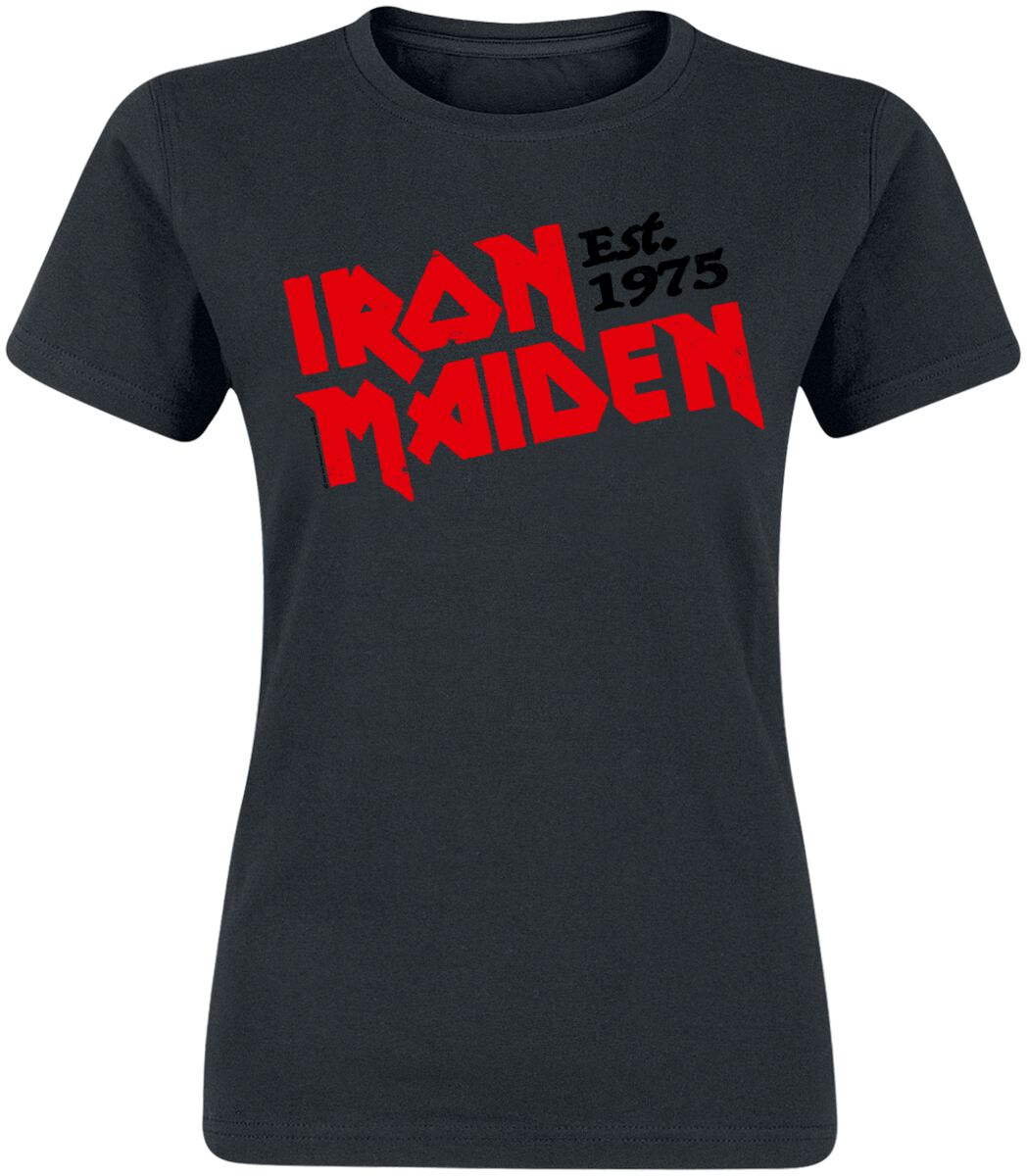 Iron Maiden T-Shirt - Est. 1975 - S bis XXL - für Damen - Größe XL - schwarz - Lizenziertes Merchandise! Iron Maiden T-Shirt - Est. 1975 - S bis XXL - für Damen - Größe XL - schwarz - Lizenziertes Merchandise! von Iron Maiden