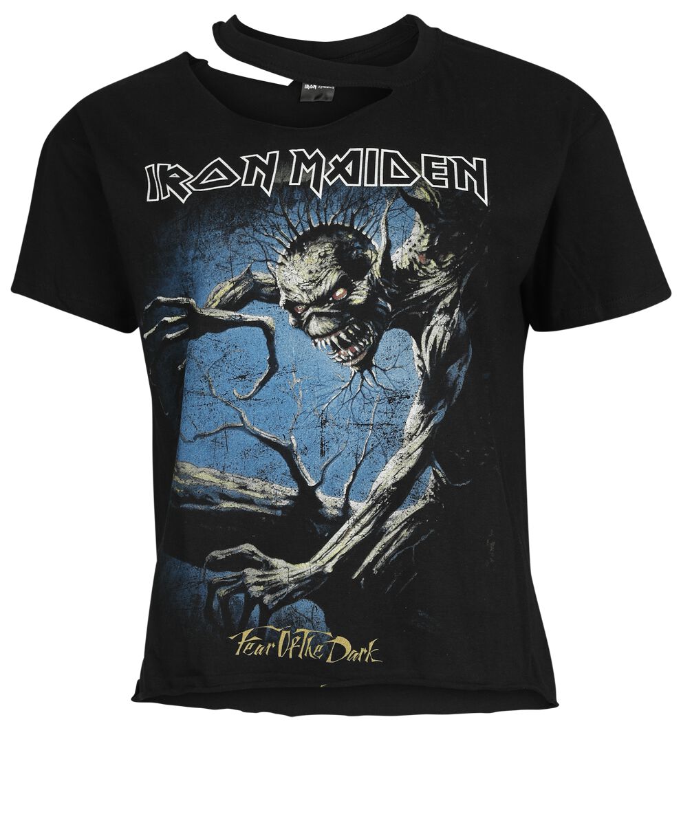 Iron Maiden T-Shirt - Fear Of The Dark - S bis XXL - für Damen - Größe L - schwarz  - Lizenziertes Merchandise! von Iron Maiden