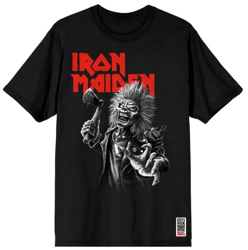 Iron Maiden T-Shirt - Greyscale Axe - S bis 4XL - für Männer - Größe 3XL - schwarz  - Lizenziertes Merchandise! Iron Maiden T-Shirt - Greyscale Axe - S bis 4XL - für Männer - Größe 3XL - schwarz  - Lizenziertes Merchandise! von Iron Maiden