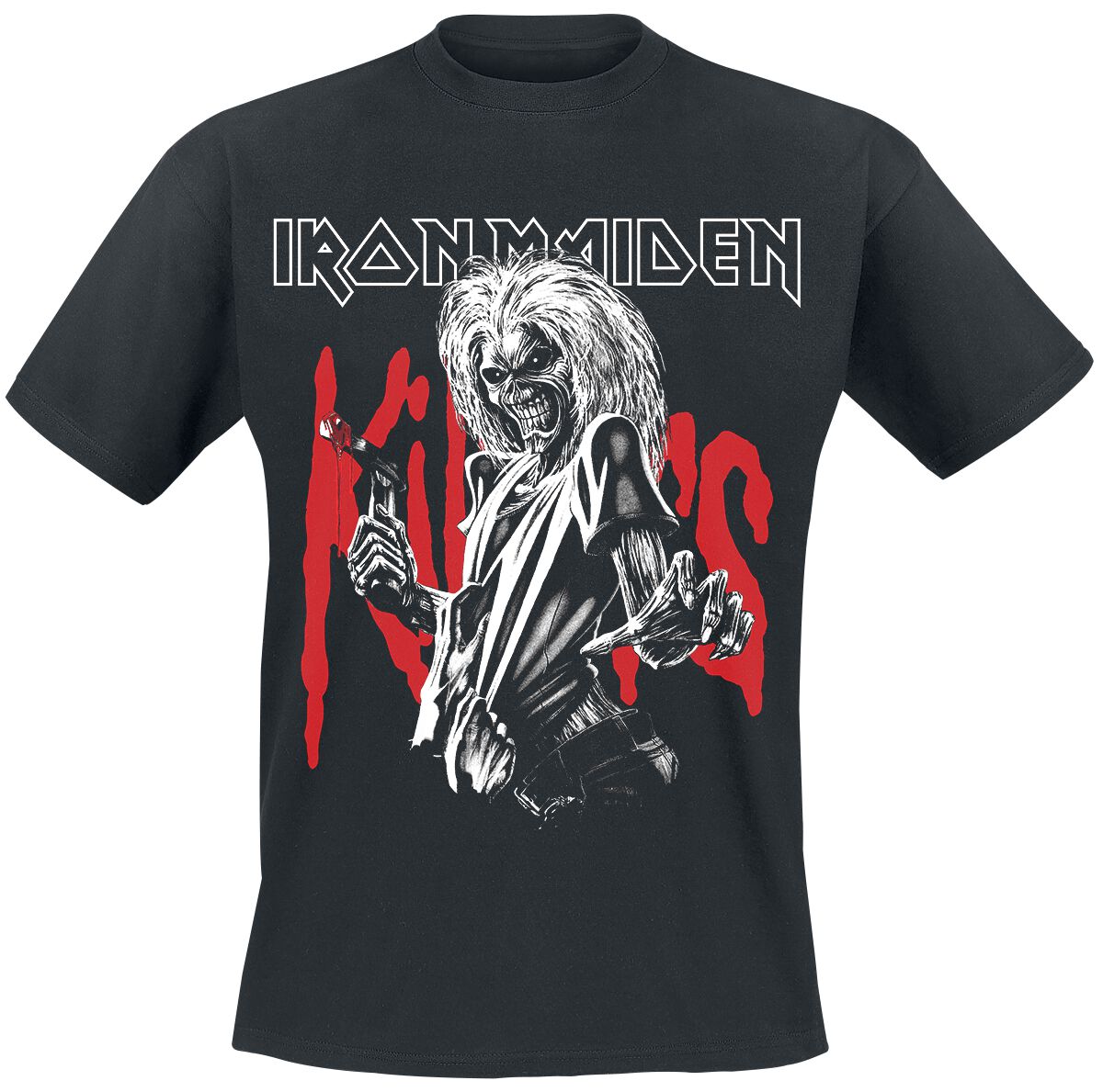 Iron Maiden T-Shirt - Killers Eddie Large Graphic - S bis 3XL - für Männer - Größe M - schwarz  - Lizenziertes Merchandise! von Iron Maiden