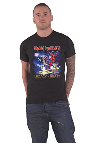 Iron Maiden T Shirt Legacy of The Beast Fight Nue offiziell Herren Schwarz XL von Iron Maiden