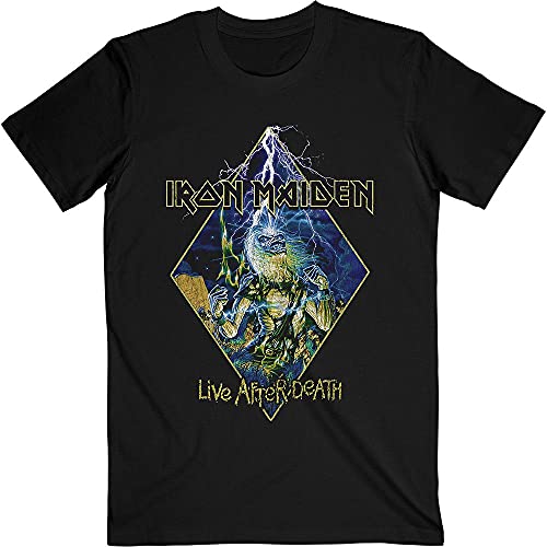 Iron Maiden T Shirt Live After Death Diamond Band Logo Nue offiziell Herren XL von Iron Maiden