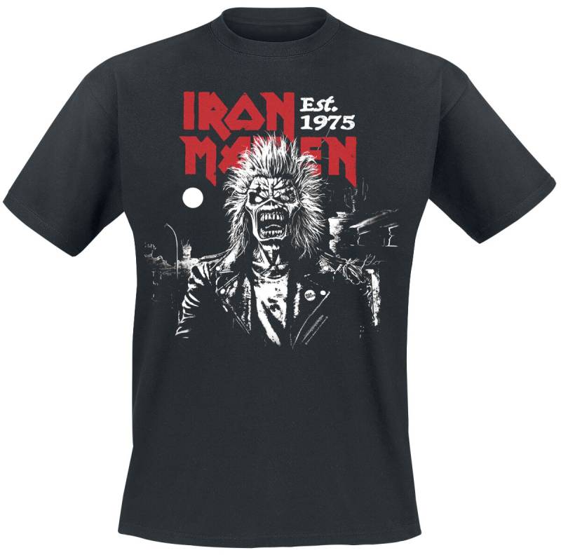 Iron Maiden T-Shirt - Portrait Eddie Screaming Straight Logo - S bis 4XL - für Männer - Größe 3XL - schwarz  - Lizenziertes Merchandise! von Iron Maiden