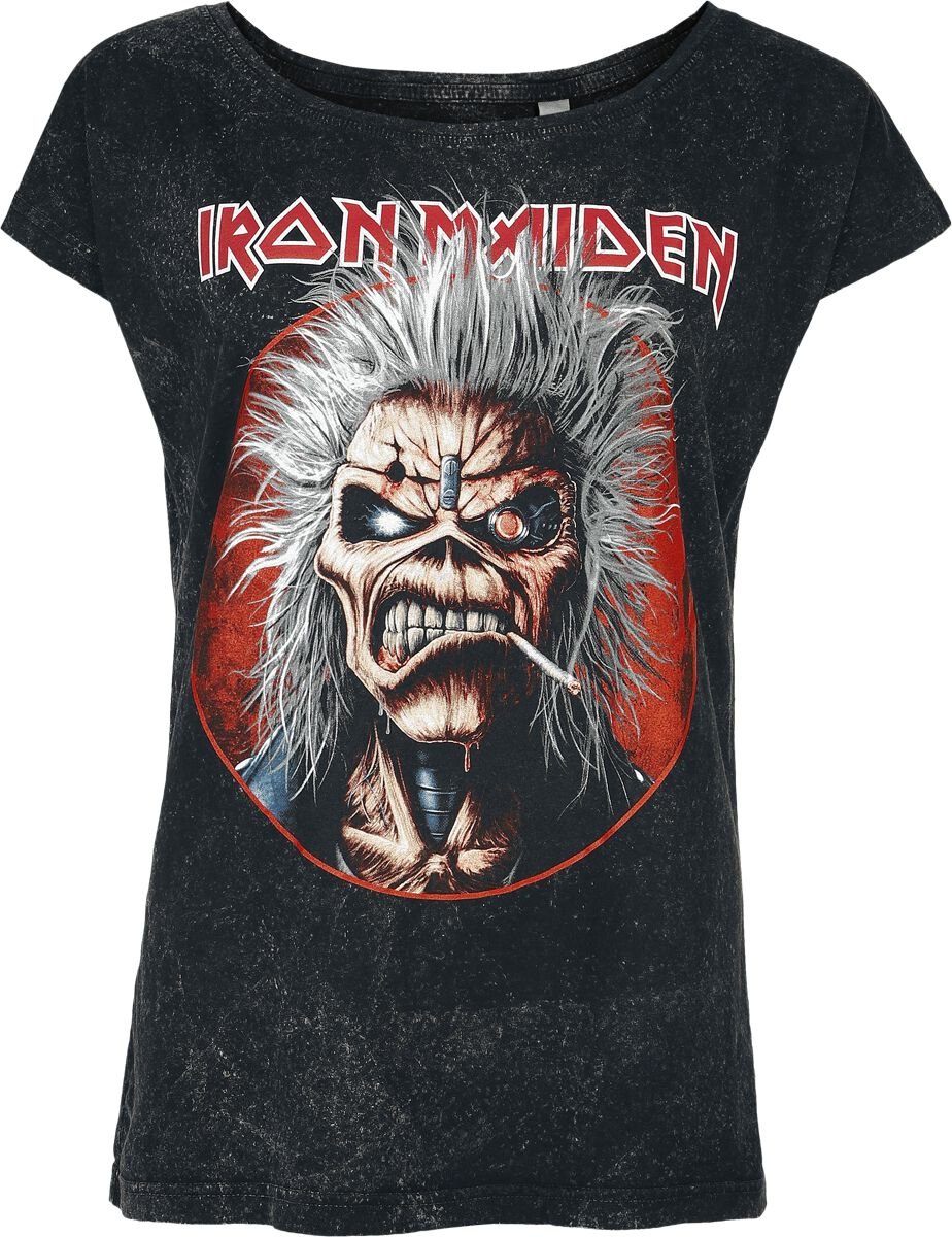 Iron Maiden T-Shirt - Smoking Eddie - S bis 4XL - für Damen - Größe 3XL - schwarz  - EMP exklusives Merchandise! von Iron Maiden