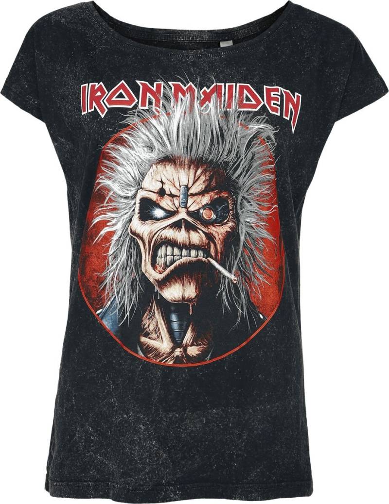 Iron Maiden T-Shirt - Smoking Eddie - S bis 4XL - für Damen - Größe XXL - schwarz  - EMP exklusives Merchandise! von Iron Maiden