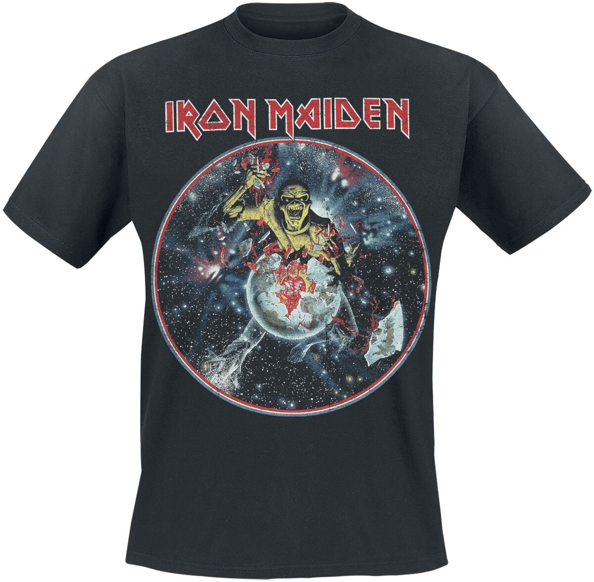 Iron Maiden T-Shirt - The Beast On The Run - World Peace Tour `83 - S bis 4XL - für Männer - Größe M - schwarz  - Lizenziertes Merchandise! von Iron Maiden