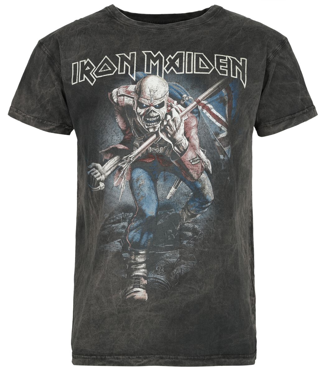 Iron Maiden T-Shirt - The Trooper - S bis 4XL - für Männer - Größe M - grau  - Lizenziertes Merchandise! von Iron Maiden