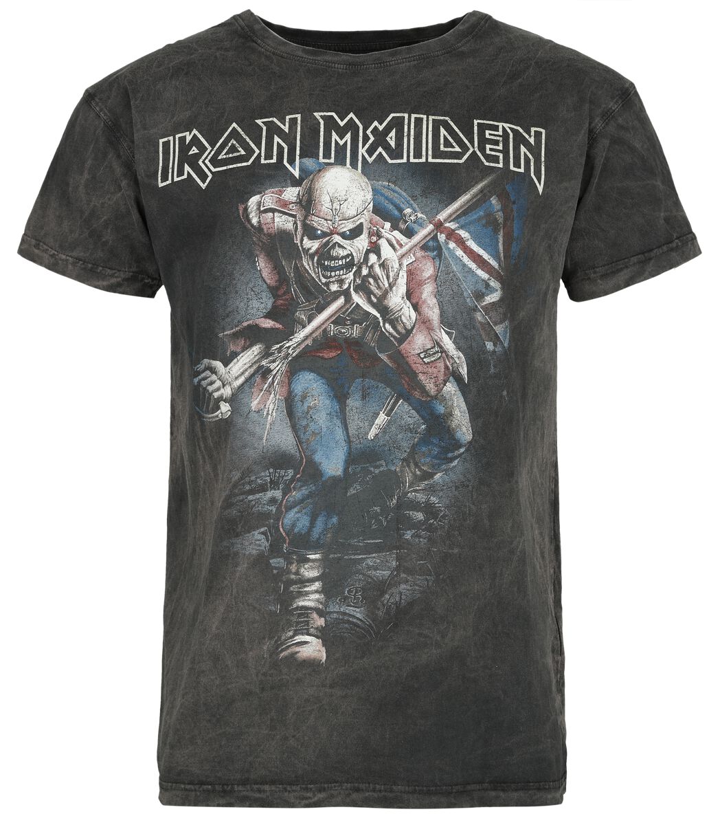 Iron Maiden T-Shirt - The Trooper - S bis 4XL - für Männer - Größe S - grau  - Lizenziertes Merchandise! von Iron Maiden